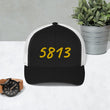 5813 In Gold Embroidery on Retro Trucker Hat