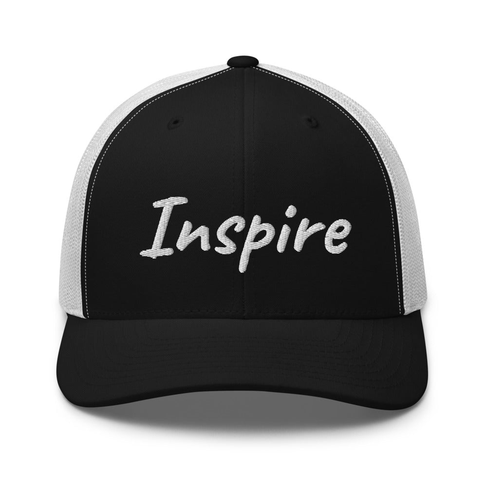 Inspire In Diamond Embroidery on Retro Trucker Hat