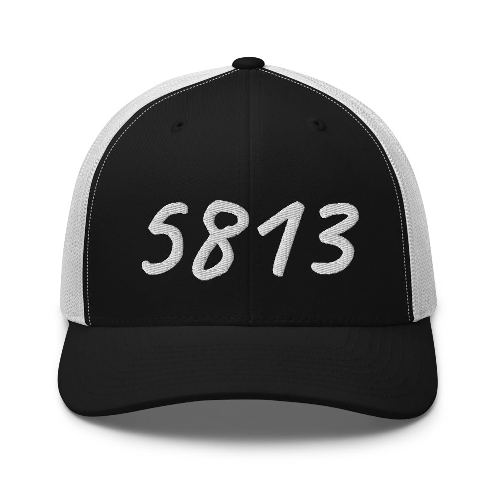 5813 In Pearl Embroidery on Retro Trucker Hat