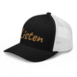 Listen In Copper Embroidery on Retro Trucker Hat