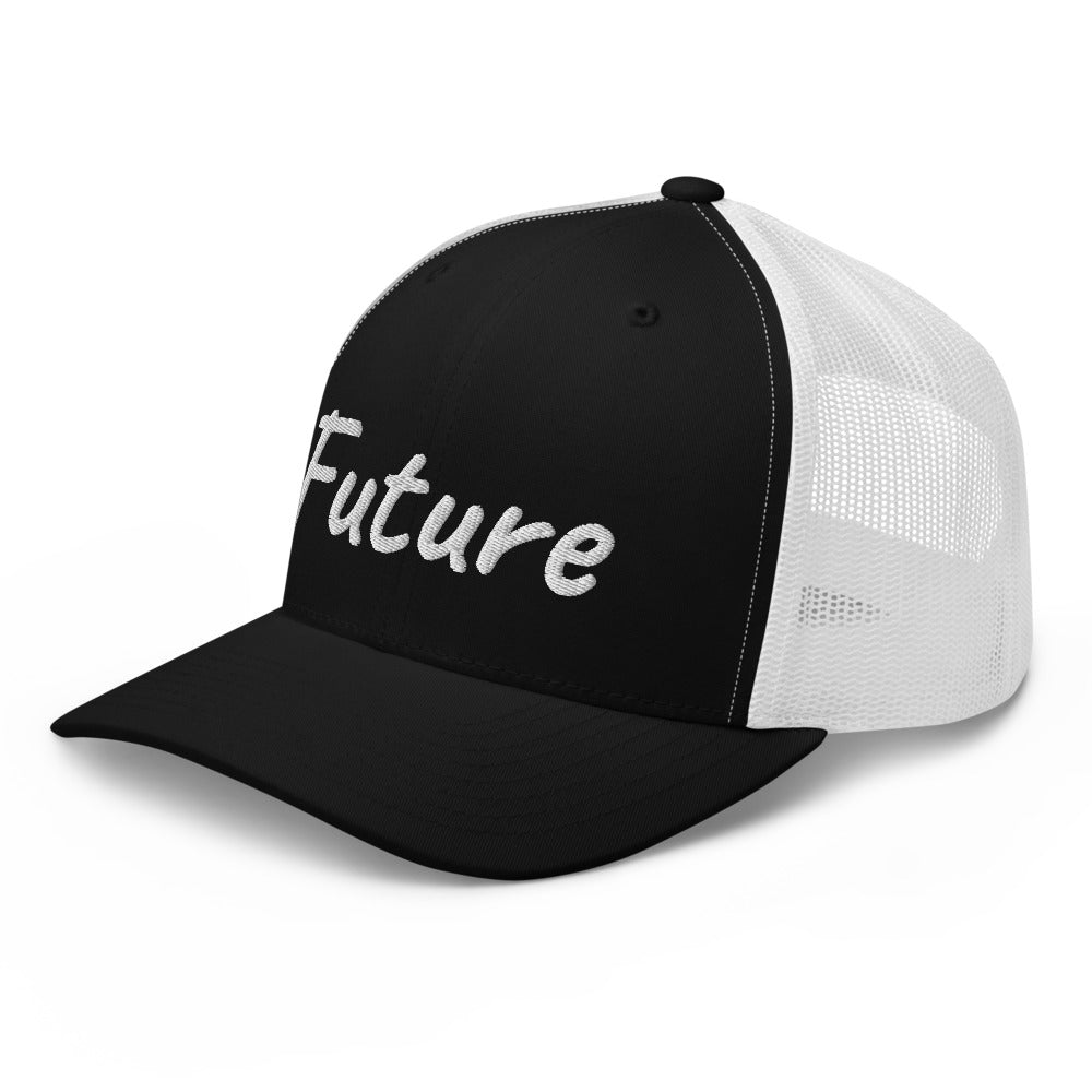 Future In Pearl Embroidery on Retro Trucker Hat