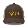 5813 In Gold Embroidery on Retro Trucker Hat