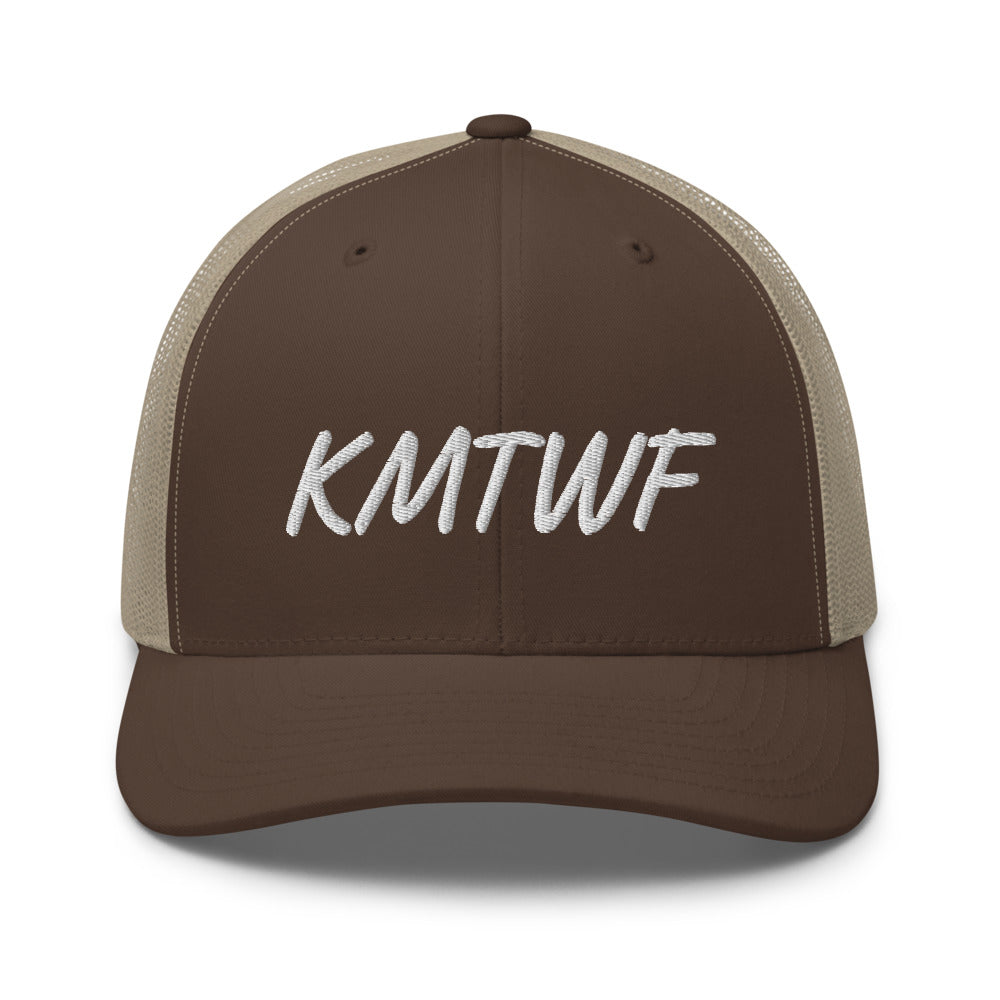 KMTWF In Pearl Embroidery on Retro Trucker Hat