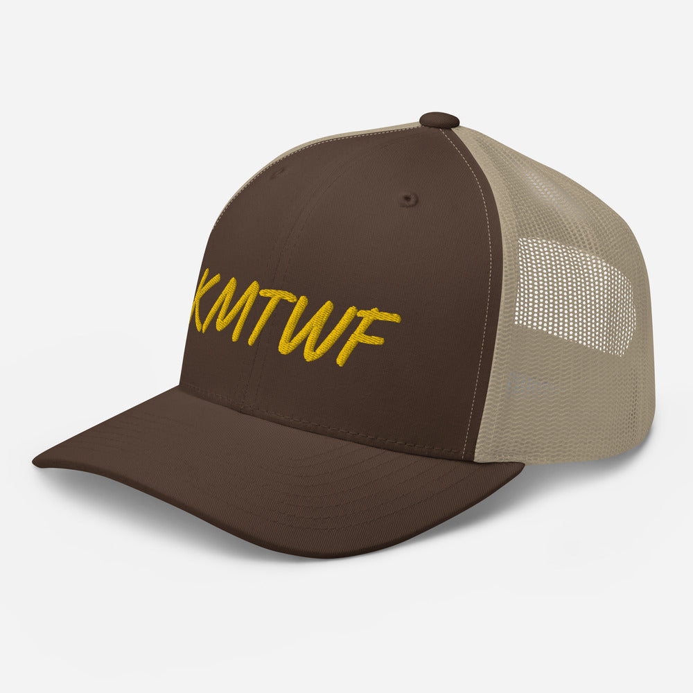 KMTWF In Gold Embroidery on Retro Trucker Hat