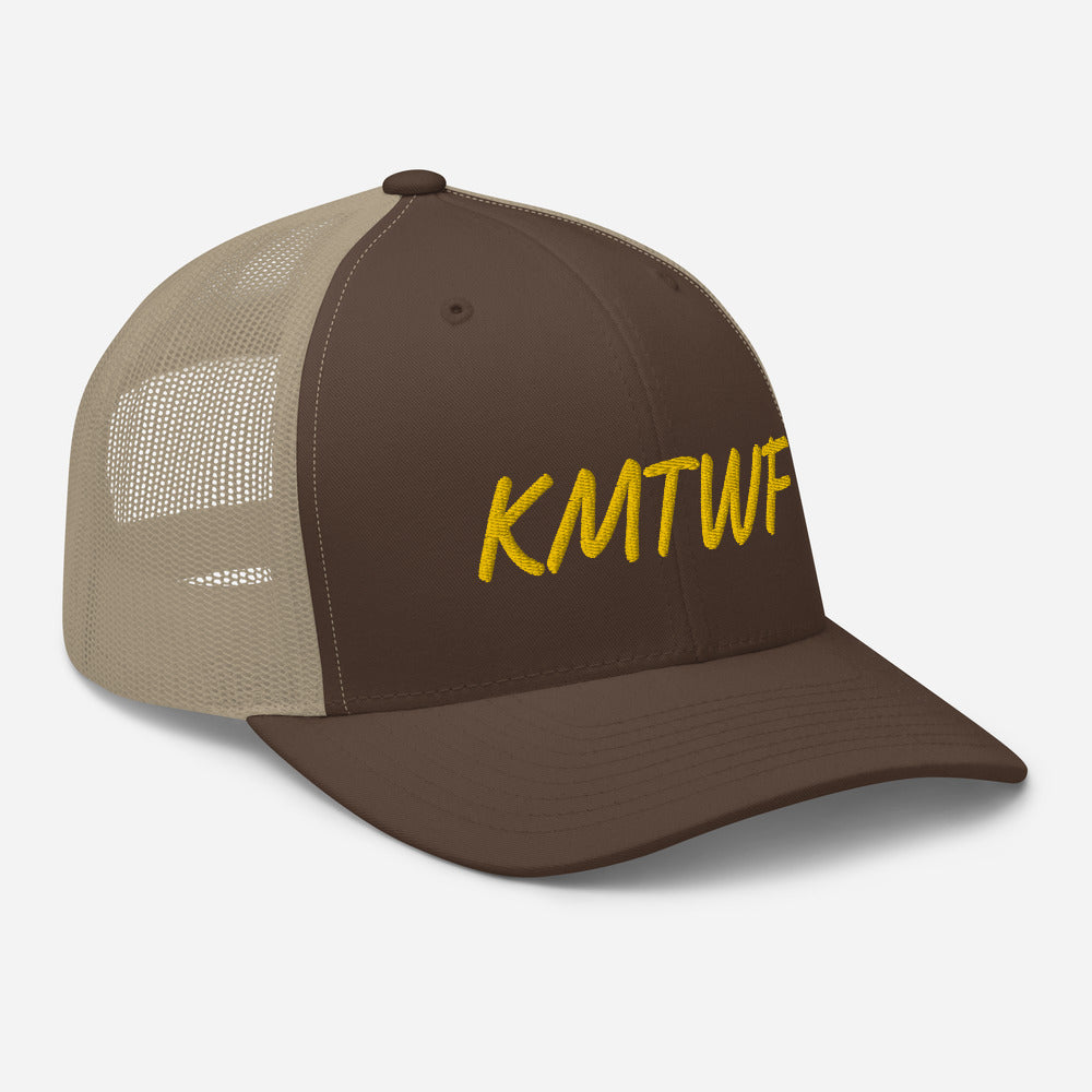 KMTWF In Gold Embroidery on Retro Trucker Hat