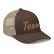 Team In Celluloid Embroidery on Retro Trucker Hat