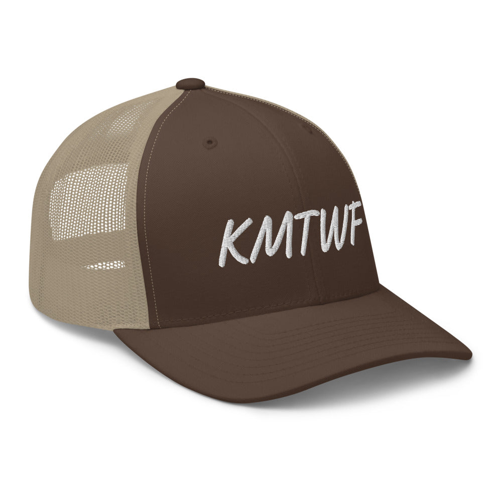 KMTWF In Pearl Embroidery on Retro Trucker Hat