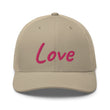 Love In Star Rose Quartz Embroidery on Retro Trucker Hat