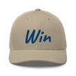 Win In Sapphire Embroidery on Retro Trucker Hat