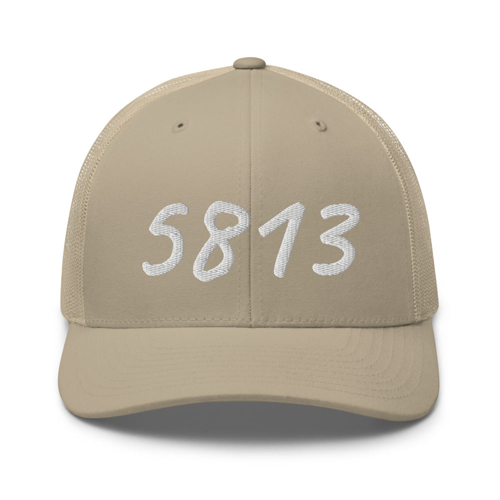 5813 In Pearl Embroidery on Retro Trucker Hat