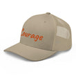 Courage In Amber Embroidery on Retro Trucker Hat