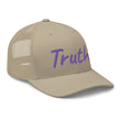 Truth In Amethyst Embroidery on Retro Trucker Hat