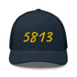 5813 In Gold Embroidery on Retro Trucker Hat