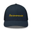 Perseverance In Gold Embroidery on Retro Trucker Hat