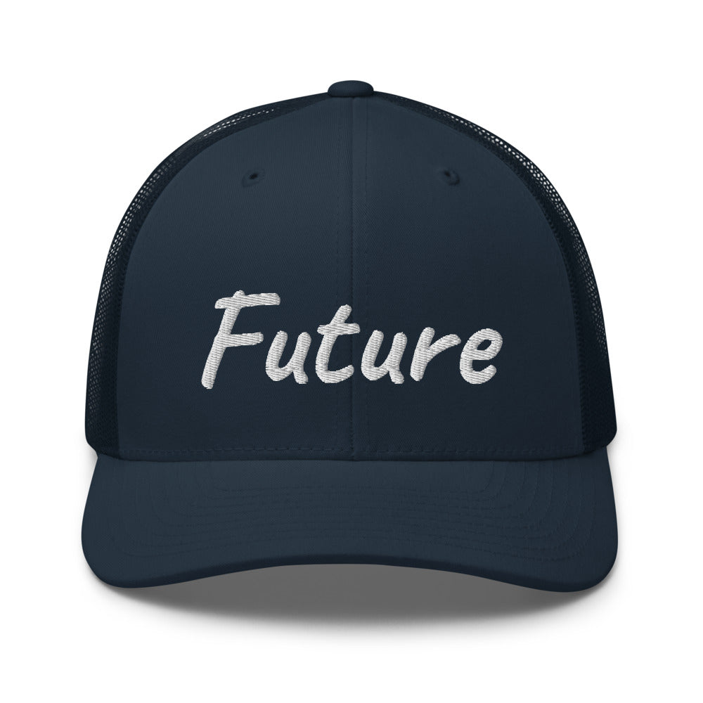 Future In Pearl Embroidery on Retro Trucker Hat