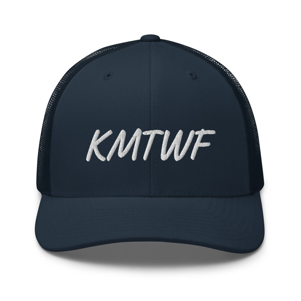 KMTWF In Pearl Embroidery on Retro Trucker Hat