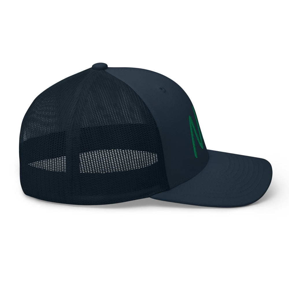 Now In Emerald Embroidery on Retro Trucker Hat