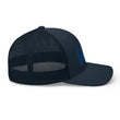 Win In Sapphire Embroidery on Retro Trucker Hat