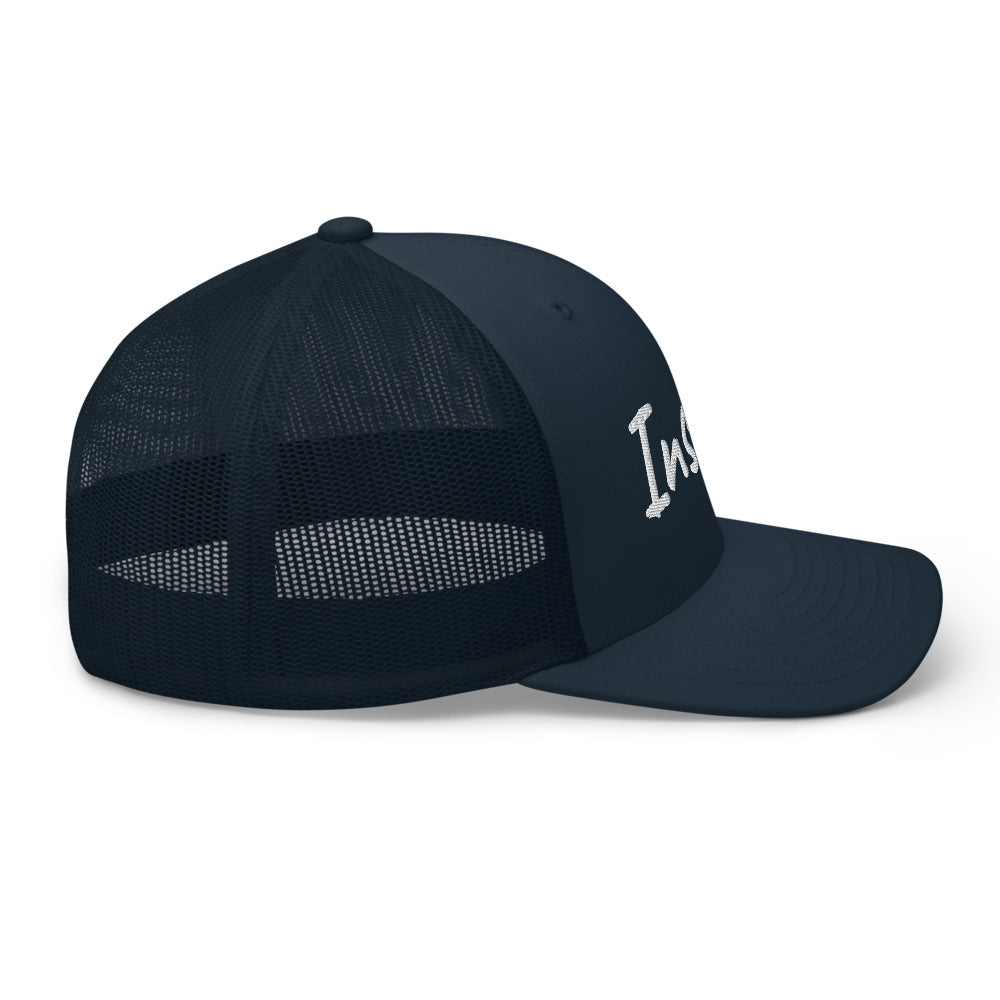 Inspire In Diamond Embroidery on Retro Trucker Hat