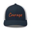 Courage In Amber Embroidery on Retro Trucker Hat