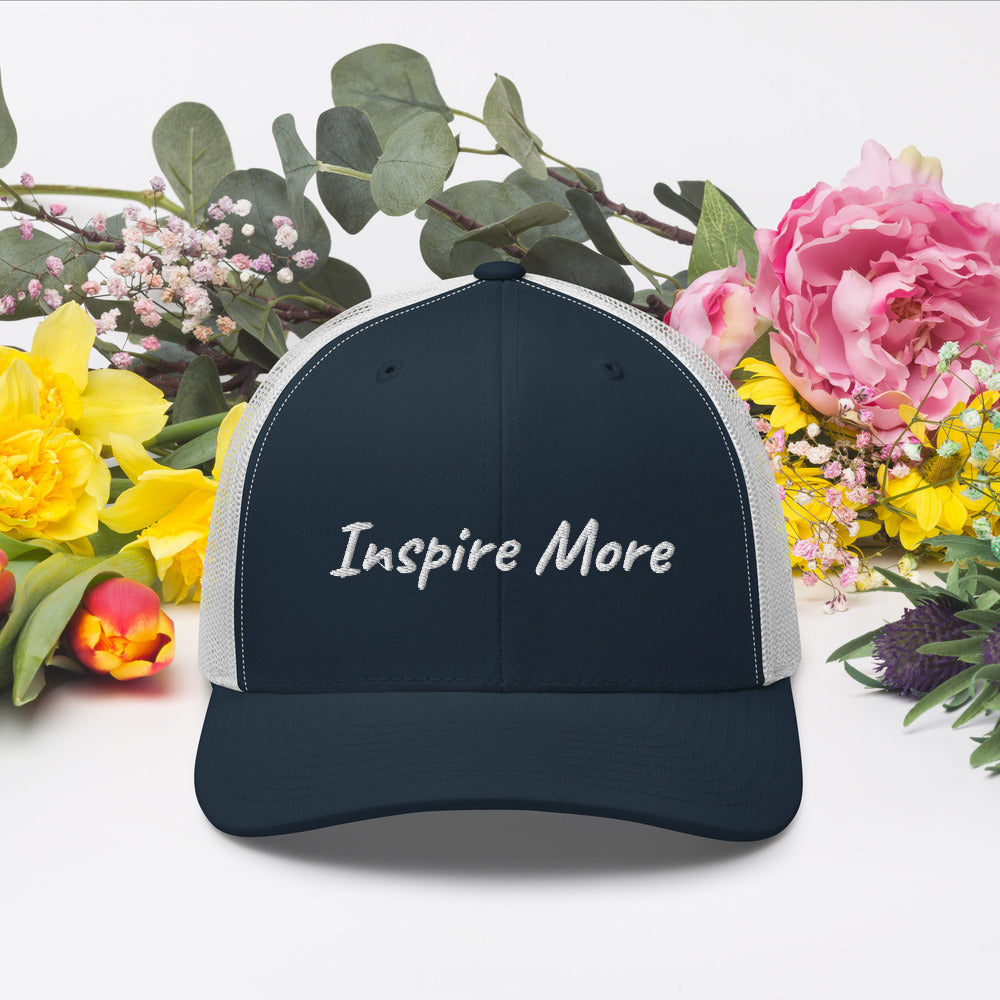 Inspire More In Diamond Embroidery on Retro Trucker Hat