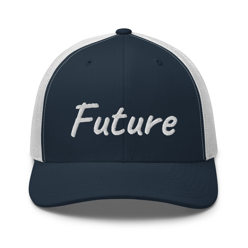 Future In Pearl Embroidery on Retro Trucker Hat