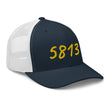 5813 In Gold Embroidery on Retro Trucker Hat