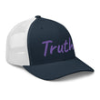 Truth In Amethyst Embroidery on Retro Trucker Hat