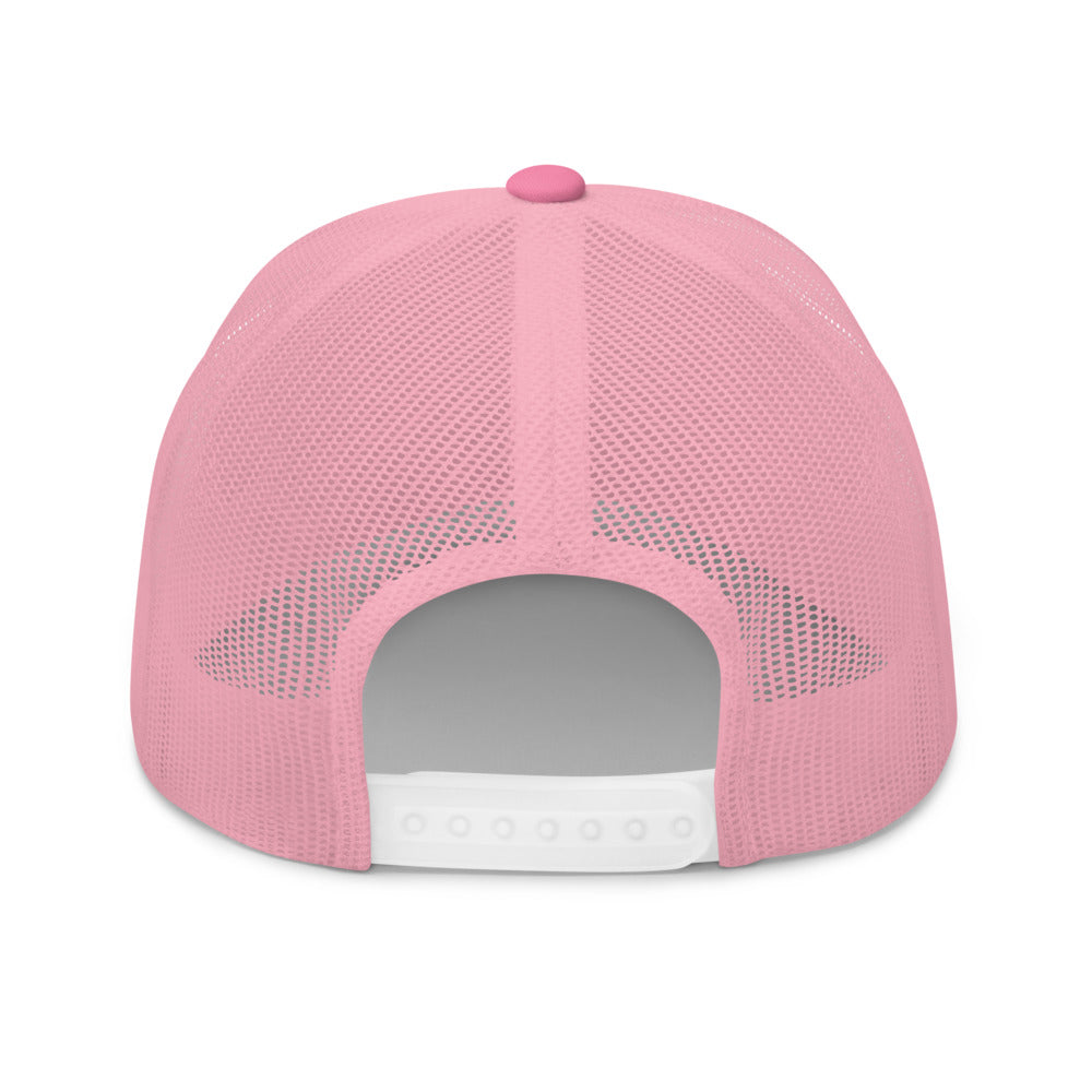 Motivation In Star Rose Quartz Embroidery on Retro Trucker Hat