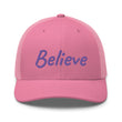 Believe In Amethyst Embroidery on Retro Trucker Hat