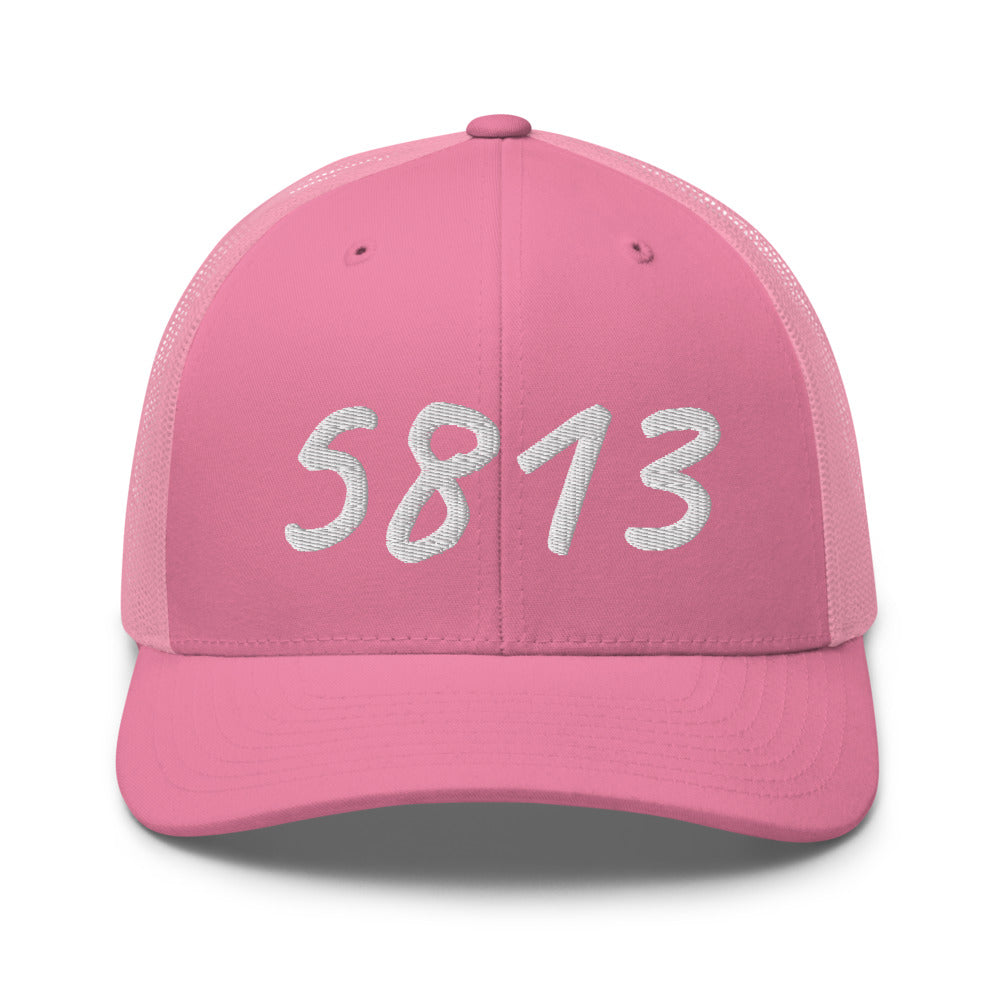 5813 In Pearl Embroidery on Retro Trucker Hat