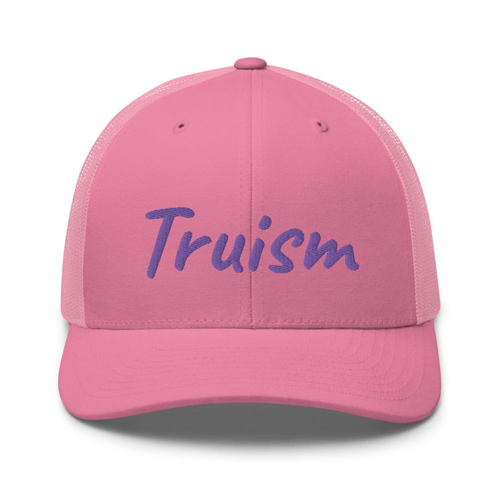 Truism In Amethyst Embroidery on Retro Trucker Hat