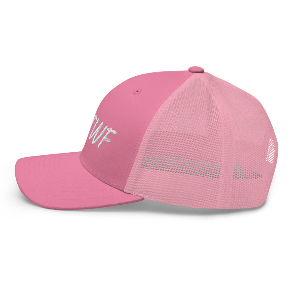 KMTWF In Pearl Embroidery on Retro Trucker Hat