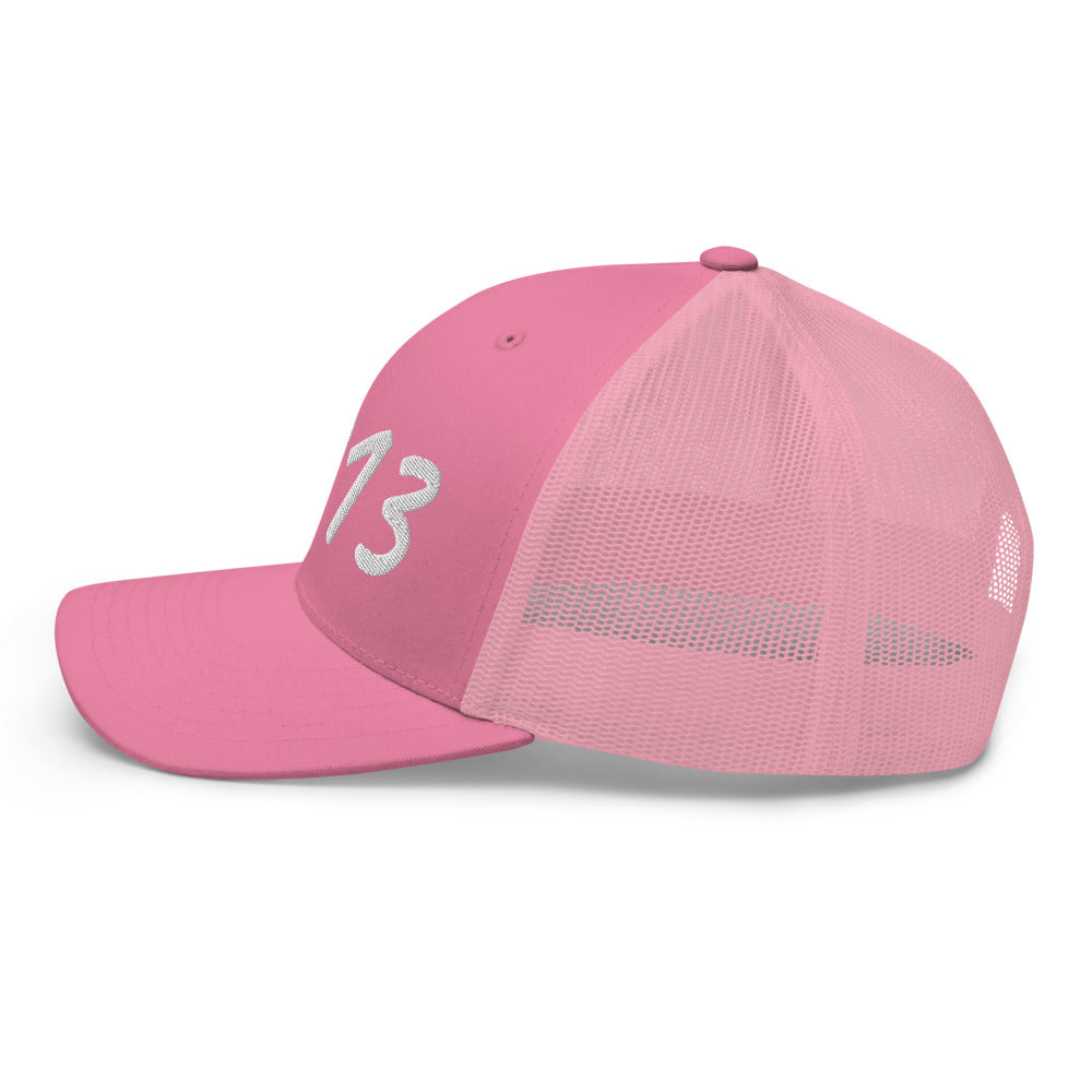 5813 In Pearl Embroidery on Retro Trucker Hat