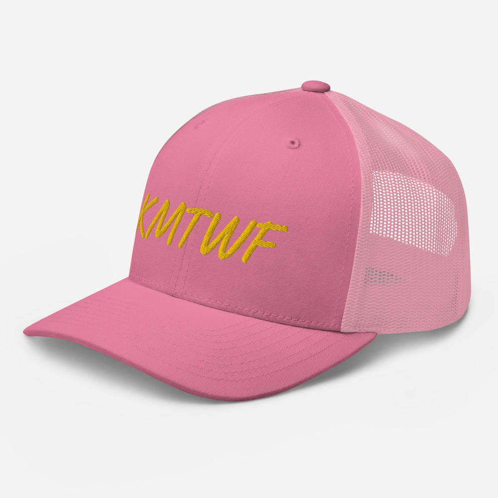 KMTWF In Gold Embroidery on Retro Trucker Hat