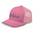 Believe In Amethyst Embroidery on Retro Trucker Hat