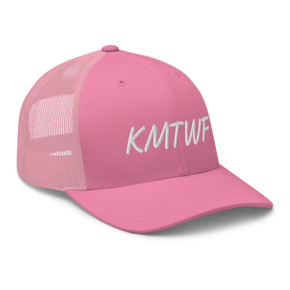 KMTWF In Pearl Embroidery on Retro Trucker Hat