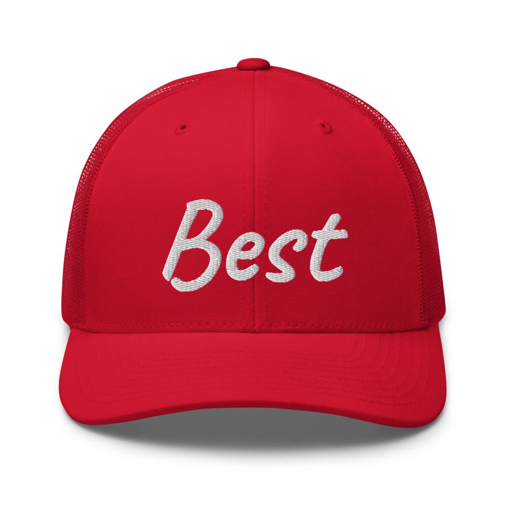 Best In Diamond Embroidery on Retro Trucker Hat