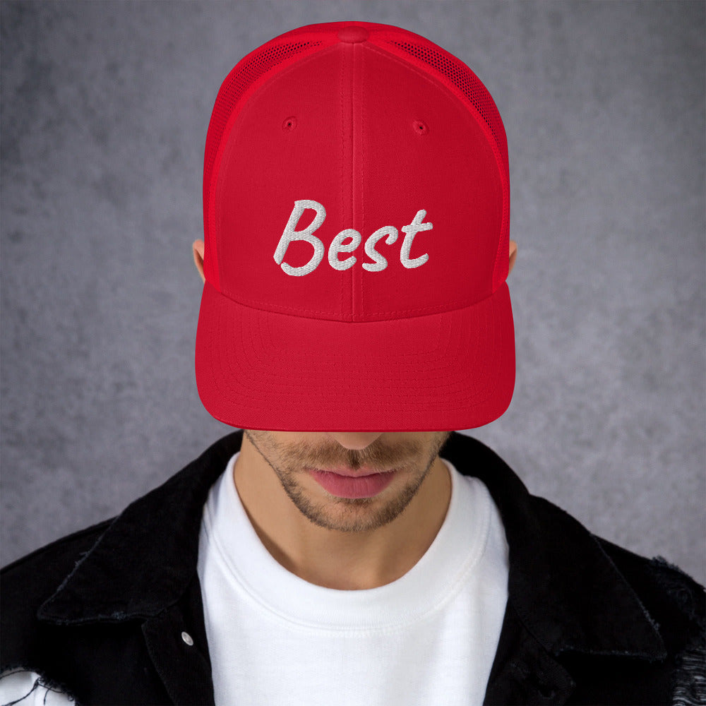 Best In Diamond Embroidery on Retro Trucker Hat