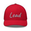 Lead In Silver Embroidery on Retro Trucker Hat