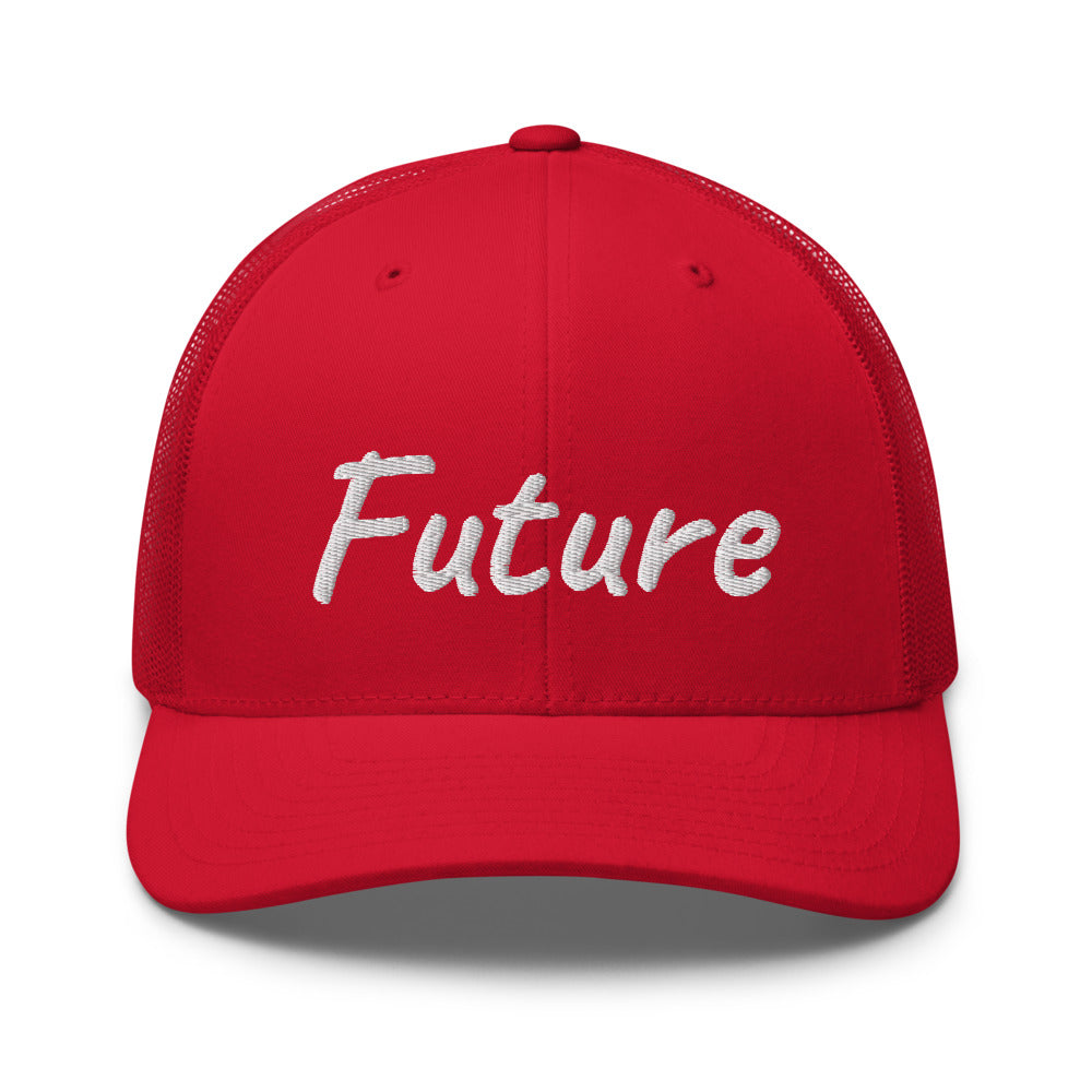 Future In Pearl Embroidery on Retro Trucker Hat