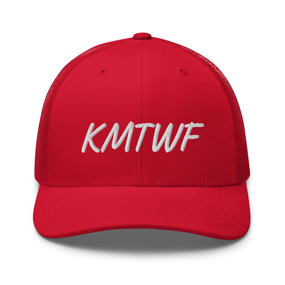 KMTWF In Pearl Embroidery on Retro Trucker Hat