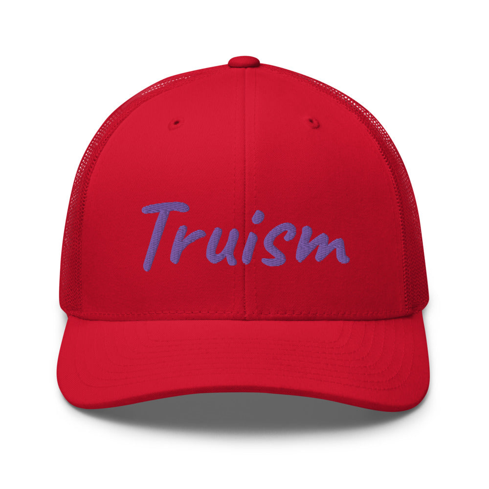 Truism In Amethyst Embroidery on Retro Trucker Hat