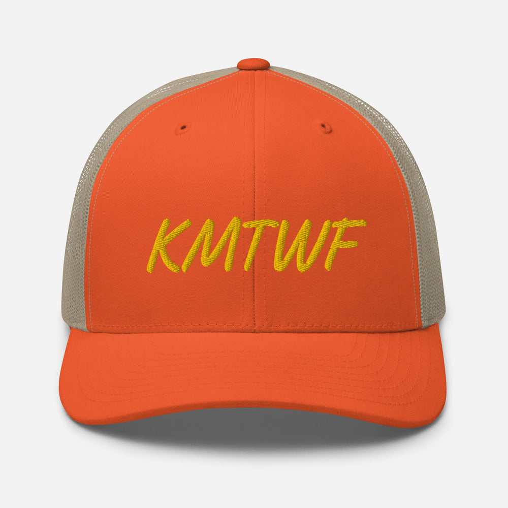 KMTWF In Gold Embroidery on Retro Trucker Hat