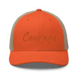 Courage In Amber Embroidery on Retro Trucker Hat