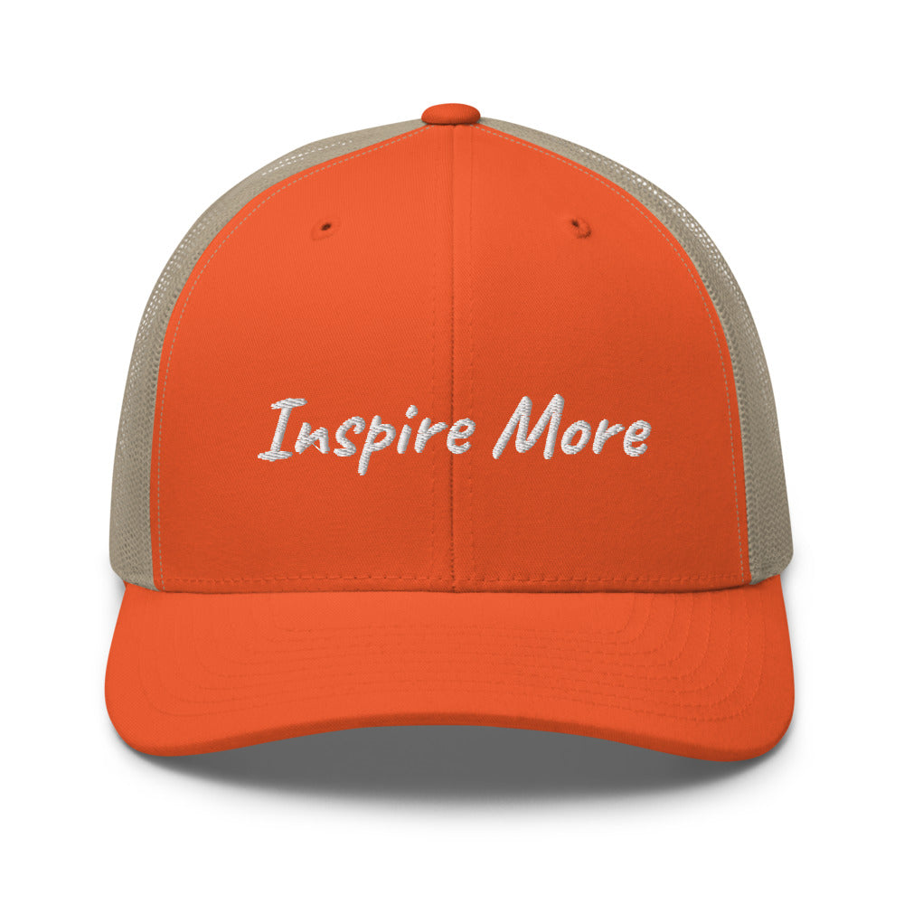 Inspire More In Diamond Embroidery on Retro Trucker Hat