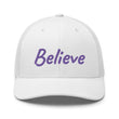 Believe In Amethyst Embroidery on Retro Trucker Hat