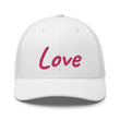 Love In Star Rose Quartz Embroidery on Retro Trucker Hat