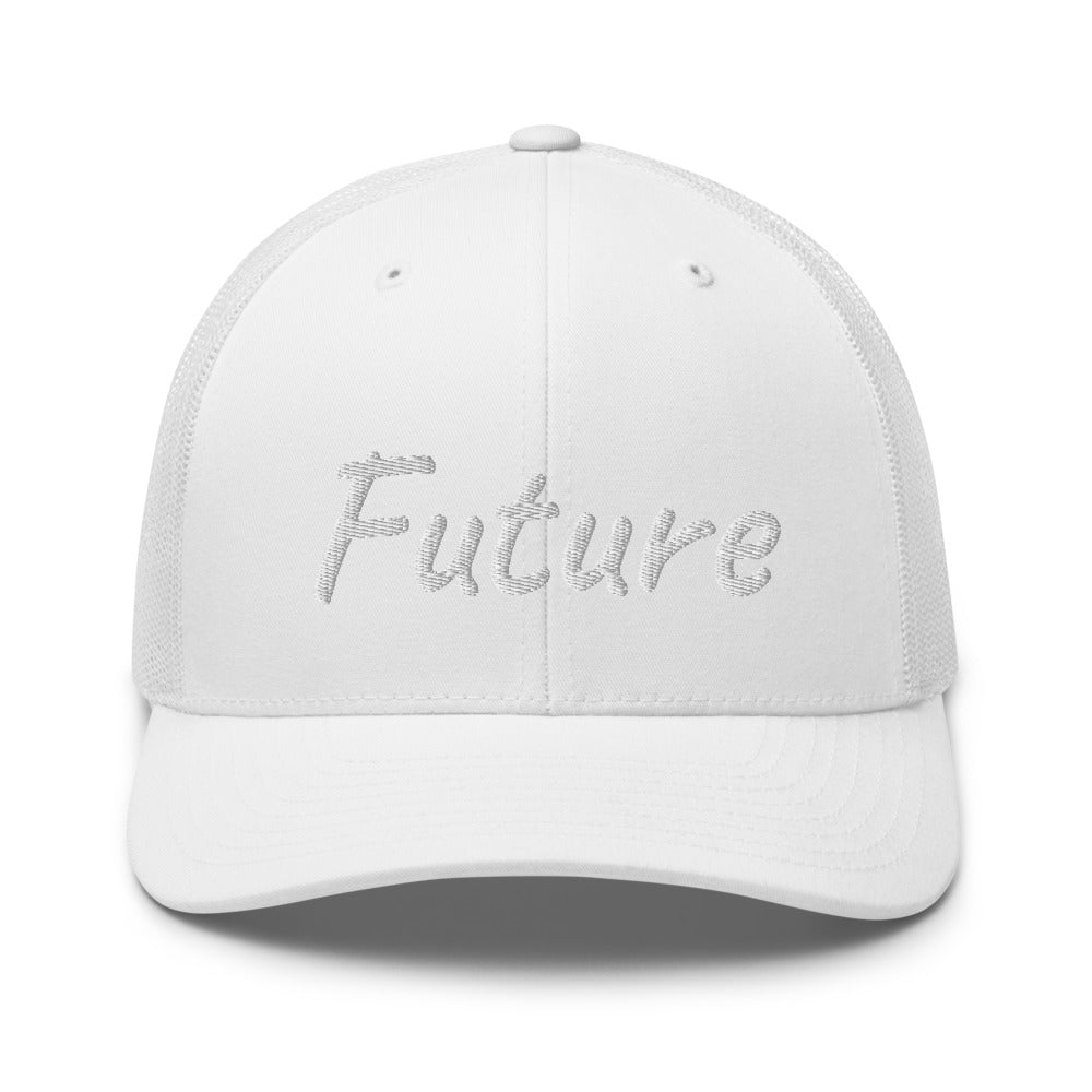 Future In Pearl Embroidery on Retro Trucker Hat