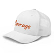 Courage In Amber Embroidery on Retro Trucker Hat